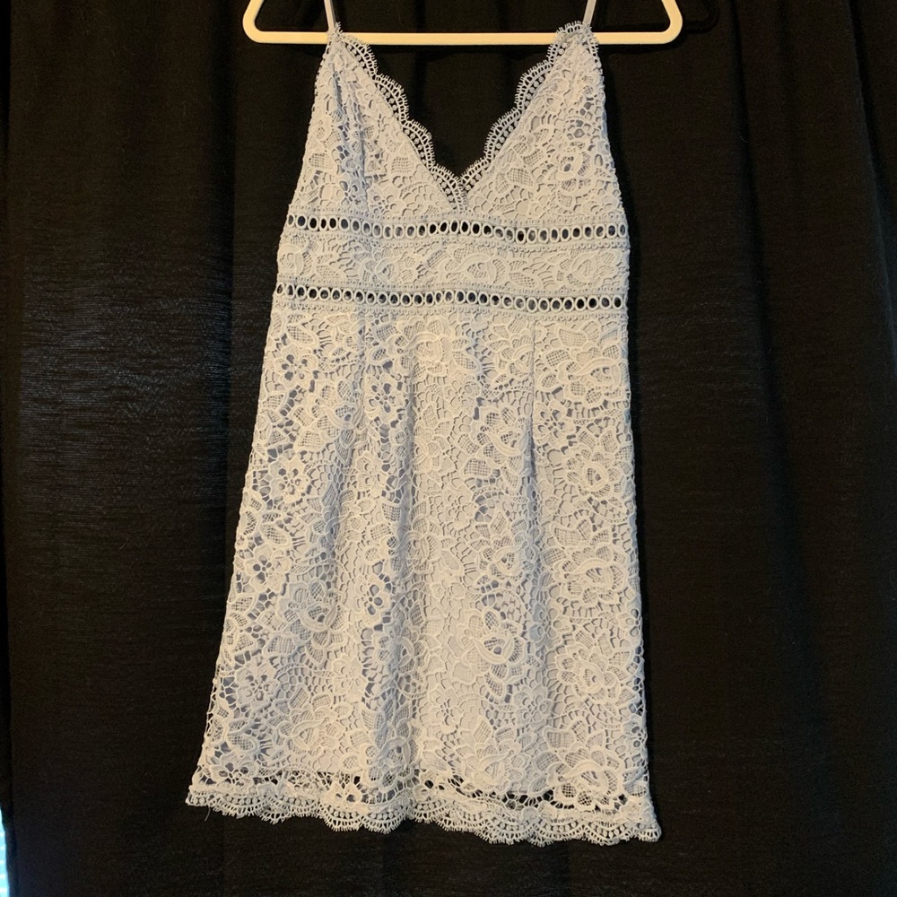 Light blue Lacy mini dress